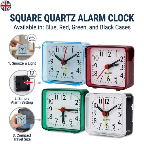 Compact portable alarm clock - &,