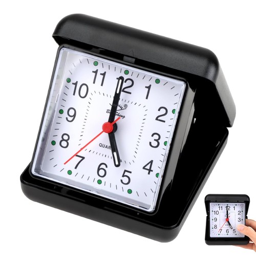 Folding travel alarm clock - folding,