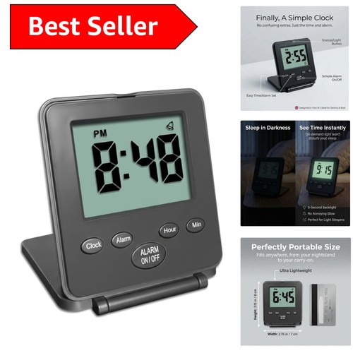 Portable silent travel alarm - silent,