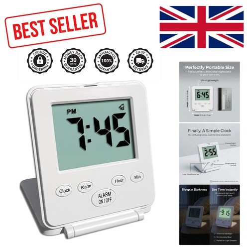 Compact digital travel alarm - travel,