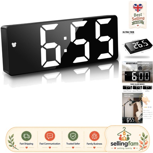 Modern digital travel alarm - digital,