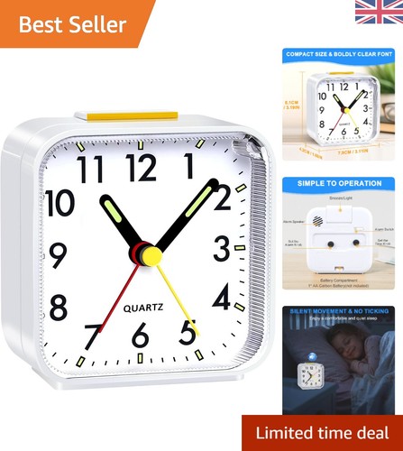 Silent non ticking alarm - non-ticking, clock