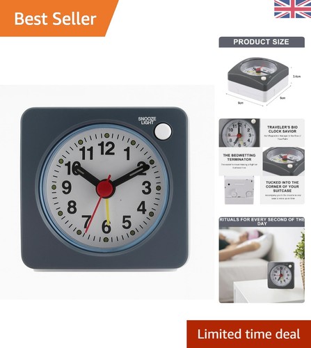 Silent travel alarm clock - alarm,