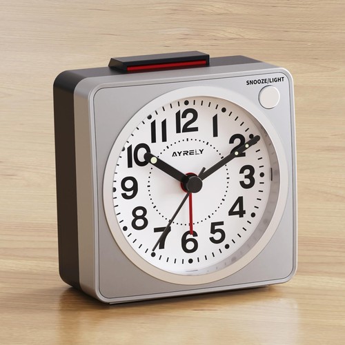 Analogue travel alarm clock - analogue,