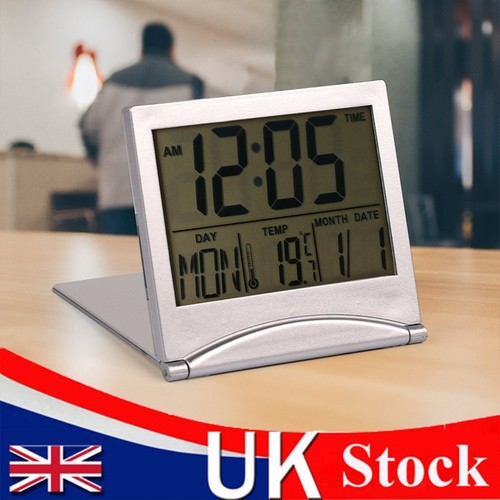 Silver digital lcd desk top - lcd,