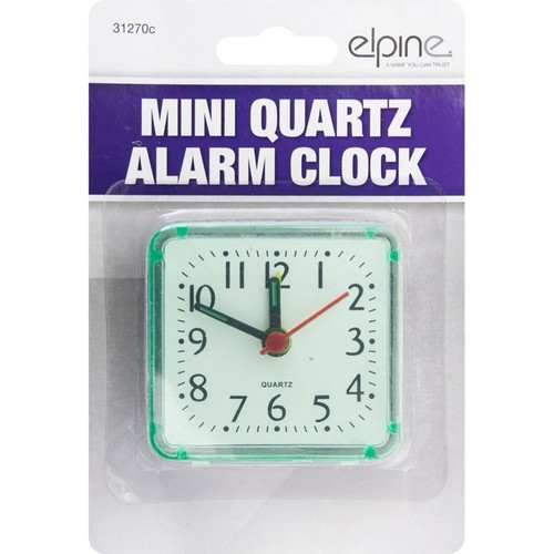 Elpine mini quartz alarm clock - elpine,