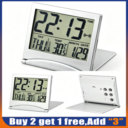 Foldable lcd digital alarm - lcd,
