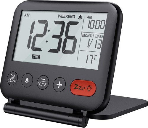 Compact digital travel alarm - compact,