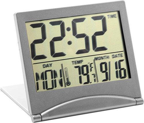 Digital lcd travel alarm - digital,