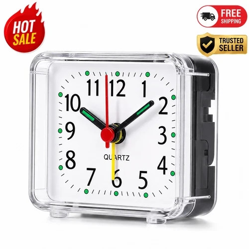 Compact portable alarm clock - &,