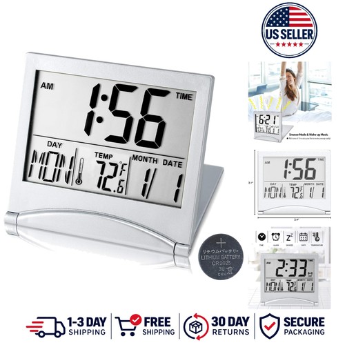 Digital travel alarm clock - travel,