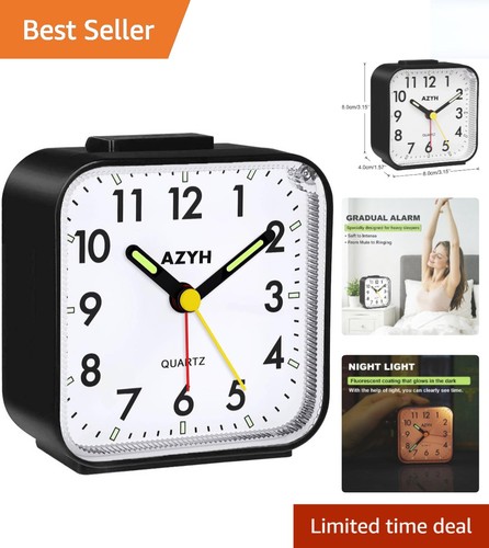 Elegant silent alarm clock - alarm,