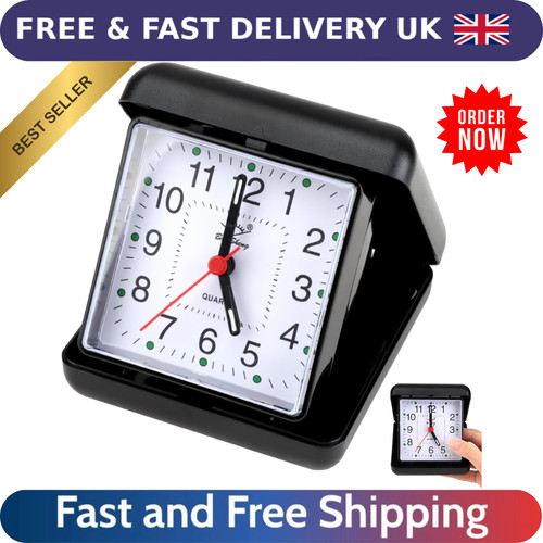 Folding travel alarm clock - alarm,